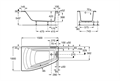Ванна акриловая Roca HALL Angular 150х100, асимметричная, левосторонняя Z.RU93.0.286.4