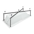 Ванна акриловая Loranto Arctica 160х70 с каркасом и экраном, белый (CS00025378) CS00025378
