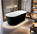 Ванна акриловая Loranto 1700х750х580 отдельностоящая, в комплекте с сифоном и опорными ножками, черный (CS-03mB-170) CS-03mB-170