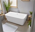 Ванна акриловая Loranto 1700х750х610 пристенная, в комплекте с сифоном и опорными ножками (CS-04-170) CS-04-170