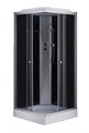 Душевая кабина Loranto CS-6491F 900х900х2150 серая, прозрачное стекло 4мм, поддон 13см, профиль сатин (CS-6491G 90*90*215) CS-6491G 90*90*215