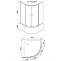 Душевое ограждение Loranto 90х90х195, поддон 40 см (CS-8020S) CS-8020S 90*90*195