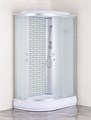 Душевая кабина Loranto 120х80х215 поддон 20 см, белый кирпичный узор, стекло 4 мм, профиль хром (CS-66120-20R FW 120) CS-66120-20R FW 120