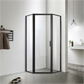 Душевое ограждение Azario RICHMOND (900х900х2000), БЕЗ ПОДДОНА, прозрачное стекло 6 мм, цвет профиля черный (AZ-NAG3231 900 Black) AZ-NAG3231 900 Black