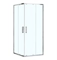 Душевое ограждение Loranto NEO 90x90x190 прозрачное закаленное стекло 5 мм, профиль серебро, без поддона (CS-21809) CS-21809-90