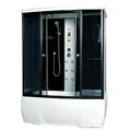 Душевая кабина Loranto CS 78-3 А 170x85x215 с тропическим душем, раздвижная дверь, черный профиль (CS00054501) CS00054501