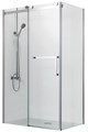 Душевое ограждение Azario VANCOUVER 1000х1200х2000 L, без поддона, прозрачное стекло 8 мм, цвет профиля серебро (AZ-NKF1131L 1000) AZ-NKF1131L 1000