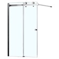 Шторка для ванны Azario CARLEON 100х150 раздвижная, прозрачное стекло 6 мм, цвет профиля хром (AZ-NKB6121 1000) AZ-NKB6121 1000