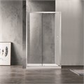 Душевое ограждение AZARIO 1200х800х2000, БЕЗ ПОДДОНА, прозрачное стекло 6 мм, открывание налево, цвет профиля серебро (AZ-ND1131 L 1200) AZ-ND1131 L 1200