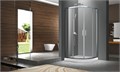Душевое ограждение Azario OSTIN 90х90х195 хром, 6мм прозрачное стекло AZ-121 S А 90*90*195