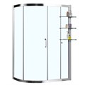 Душевое ограждение Azario VICTORIA 900х1200х1900 L, без поддона, прозрачное стекло 8 мм, цвет профиля серебро (AZ-NNQ2131-1-L 900) AZ-NNQ2131-1-L 900