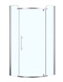 Душевое ограждение Azario EDMONTON 900х900х2000, БЕЗ ПОДДОНА, распаш дверь, 8 мм, профиль хром AZ-NNC2231 900