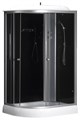 Душевая кабина LORANTO 120х80х215 с низким поддоном 13 см, черное закаленное стекло 4 мм, профиль хром (CS-66121R G 120) CS-66121R G 120
