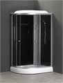 Душевая кабина LORANTO 120х80х215 с низким поддоном 13 см, черное закаленное стекло 4 мм, профиль хром (CS-66121R G 120) CS-66121R G 120