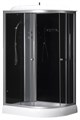 Душевая кабина LORANTO 120х80х215 с низким поддоном 13 см, черное закаленное стекло 4 мм, профиль хром (CS-66121L G 120) CS-66121L G 120