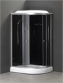 Душевая кабина LORANTO 120х80х215 с низким поддоном 13 см, черное закаленное стекло 4 мм, профиль хром (CS-66121L G 120) CS-66121L G 120