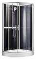 Душевая кабина AZARIO DENVER 90х90х200 прозрачное стекло 4 мм. покрытие Easy Clean, задняя панель черная, цвет профиля серый (AZ-N10812 900) AZ-N10812 900