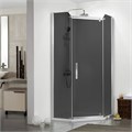 Душевое ограждение AZARIO EDMONTON 900х900х2000 стекло серое 8 мм. профиль серый (AZ-NNC3231-2 900) AZ-NNC3231-2 900