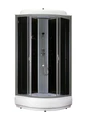 Душевая кабина LORANTO CS-6610-25 G 100х100х215 прозрачное стекло 4мм, поддон 25 см, черная CS-6610-25 G