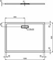 Ультратонкий акриловый прямоугольный душевой поддон Ideal Standard ULTRAFLAT NEW 1200x900x25 мм. Для напольной или встраиваемой установки (T448301) T448301