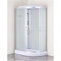 Душевая кабина Loranto 120х80х215 левосторонняя, поддон 13см, белый кирпичный узор, матовое стекло 4мм, профиль хром (CS6612013LFW120) CS-66120-13L FW 120