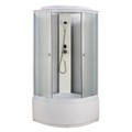 Душевая кабина Loranto 90x90x215 поддон 40 см, 4 мм матовое стекло, профиль и задняя стенка белого цвета (CS-986ТМ/W) CS-986ТМ/W