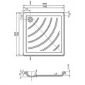 Акриловый поддон для душа Ravak Angela 80х80 LA Белый (A014401220) A014401220