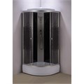 Душевая кабина Loranto 100x100x215 поддон 25 см, 4 мм прозрачное стекло с рисунком "мозайка" (CS-1000-25ТМ/М) CS-1000-25ТМ/М