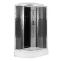 Душевая кабина Loranto 120x80x215 правая, поддон 13 см, 4 мм прозрачное стекло с рисунком "мозайка" (CS-1200-13ТМ/М R) CS-1200-13ТМ/М R