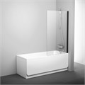 Шторка на ванну Ravak Pivot PVS1-80 стекло Transparent,  профиль Черный (79840300Z1) 79840300Z1