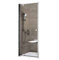 Душевая дверь Ravak Pivot PDOP1-80 распашная, стекло Transparent, профиль Сатин, ручка Хром (03G40U00Z1) 03G40U00Z1