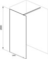 Душевая перегородка Ravak Walk-In Wall 140 стекло Transparent, профиль Хром (GW9WM0C00Z1) GW9WM0C00Z1