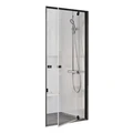 Душевая дверь Pivot PDOP1-90 черный + транспарент 03G70300Z1