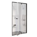 Душевая дверь Ravak Pivot PDOP2-100 распашная, стекло Transparent, профиль Черный (03GA0300Z1) 03GA0300Z1