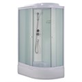 Душевая кабина Loranto 1200х800х2150 левосторонняя, белое заднее стекло, поддон 26 см, матовое стекло 4 мм, профиль белый (CS-985-LTM/W-120) CS-985-LTM/W-120