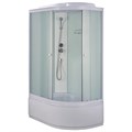 Душевая кабина Loranto 1200х800х2150 левосторонняя, белое заднее стекло, поддон 40 см, матовое стекло 4 мм, профиль белый (CS-886EDTM/W-120) CS-886EDTM/W-120