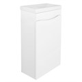 Комплект Тумба подвесная Loranto Алина - 40 400х220х730  с раковиной Миранда 40 левая, белый (CS00087021) CS00087021