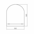 Зеркало LORANTO Арка 500х580, с полкой 00000000237