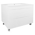 Комплект Тумба Loranto Santorini 80 810х460х810 напольная, с раковиной Leon, Белый Глянец (CS00086974) CS00086974