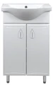 ВЫВОД Комплект Тумба Коралл 50 с раковиной (арт.7050) Basic 50 (Турция) (2 места) CS00070573