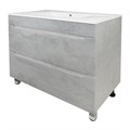 Комплект Тумба Loranto Florena 80 810х470х810 напольная, с раковиной Azario Leon, светлый бетон (CS00086992) CS00086992
