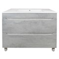 Комплект Тумба Loranto Florena 80 810х470х810 напольная, с раковиной Azario Leon, светлый бетон (CS00086992) CS00086992