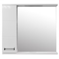 Зеркало-шкаф Loranto Дина 75, 750х700х140 левостороннее, белое (CS00049719) CS00049719