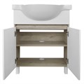 Комплект Тумба Loranto Глория 70 Н 700х480х760 напольная с раковиной Teo 70, Дуб Кантри (CS00083815) CS00083815