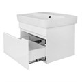 Комплект Тумба Loranto Mari 600х420х490 подвесная, с раковиной Сканди 60, белый (CS00092983) CS00092983