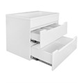 Комплект тумба Loranto Палермо 60/2 600х400х500 подвесная, с раковиной Люнокс 60, белый (CS00093187) CS00093187