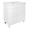Комплект тумба Loranto Палермо 70/2Н 710х465х880 напольная, с раковиной Tempo 70, белый (CS00094406) CS00094406