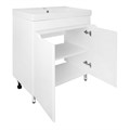 Комплект тумба Loranto Палермо 70Н 710х465х880 напольная, с раковиной Tempo 70, белый (CS00094405) CS00094405