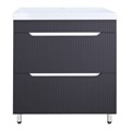 Комплект Тумба Loranto HARMONIA 70/2Н ГРАФИТ (700х870х450) напольная с раковиной АСТОРИЯ 70 (CS00096997) CS00096997