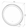 Зеркало Loranto РИО D770 круглое, с подсветкой, сенсорный выключатель с функцией диммера (CS00098011) CS00098011